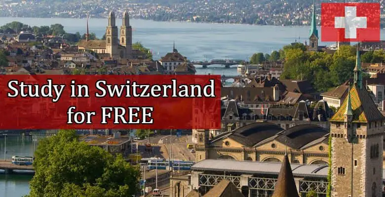 Estudiar en Suiza GRATIS